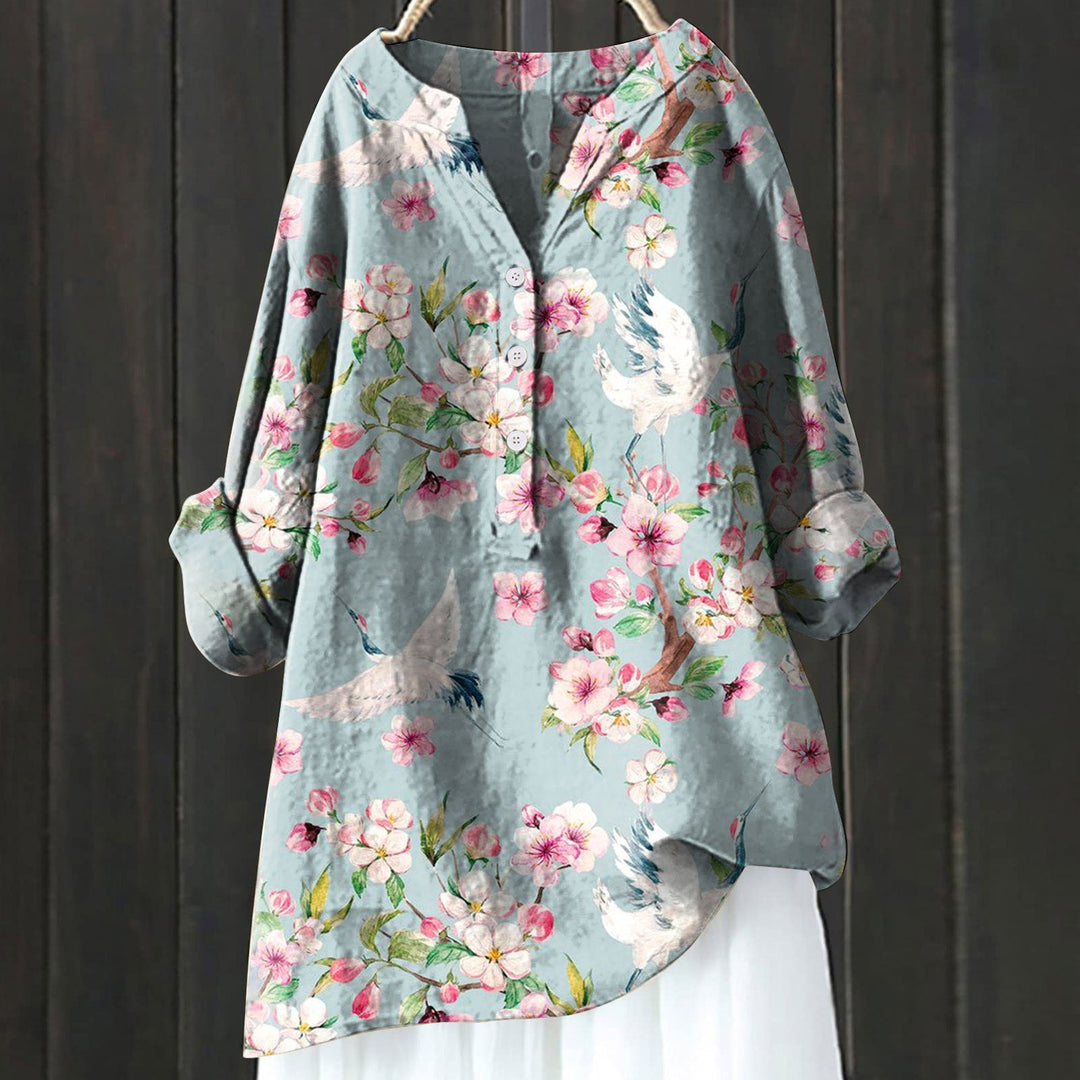 Abris™ | Elegante Bloemen Overhemdjurk
