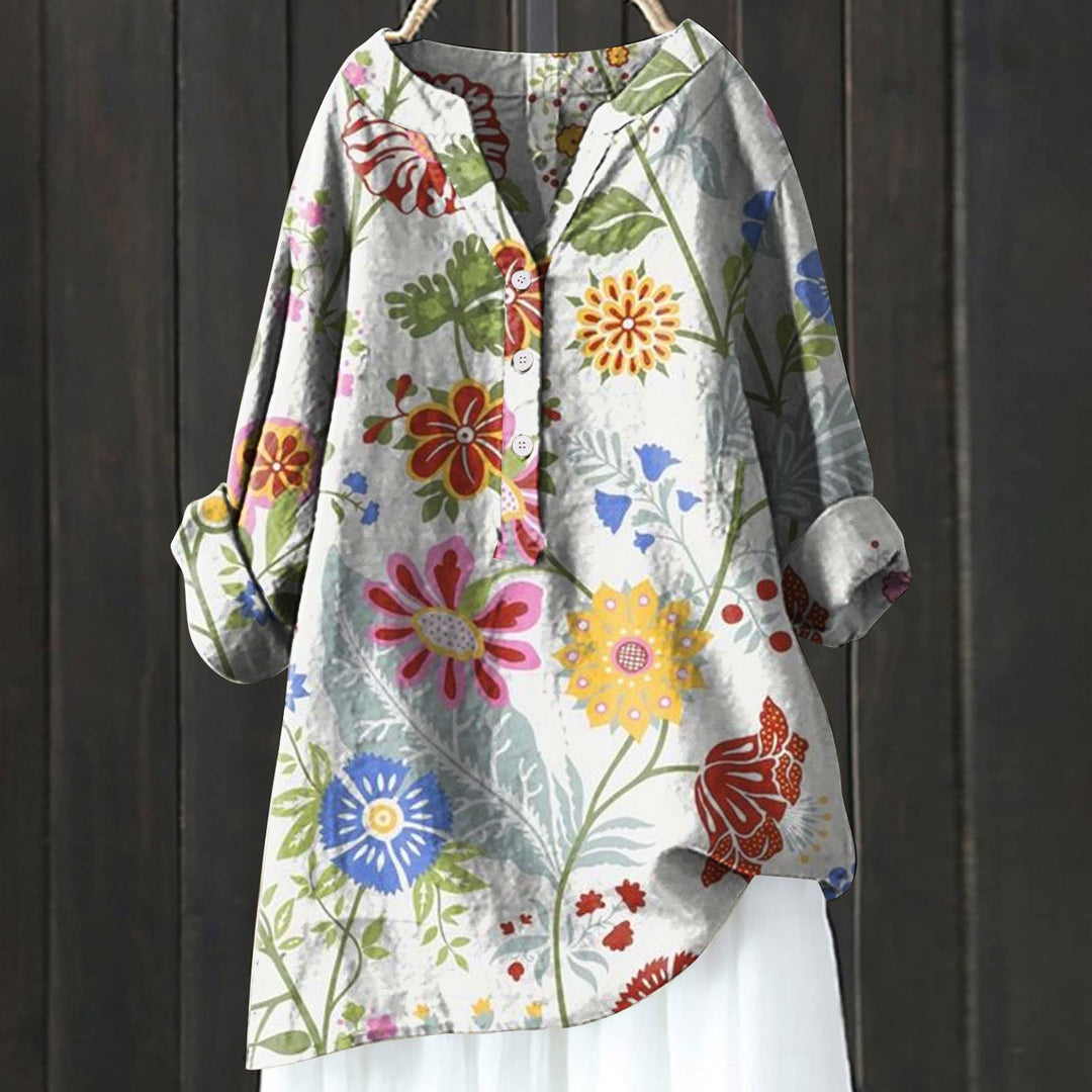 Abris™ | Elegante Bloemen Overhemdjurk